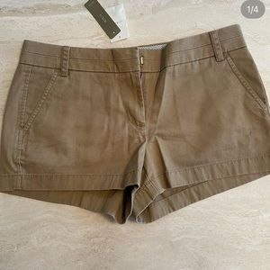 BRAND NEW JCREW khaki shorts. Size 8.